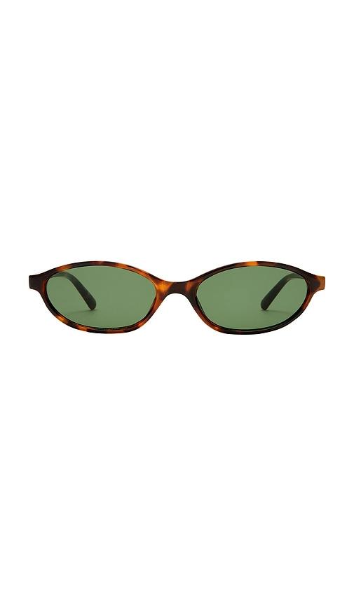 aire earthshine sunglasses in brown.