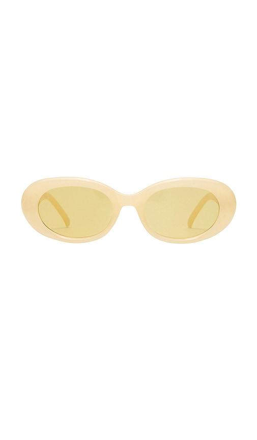 aire epsilon sunglasses in yellow.