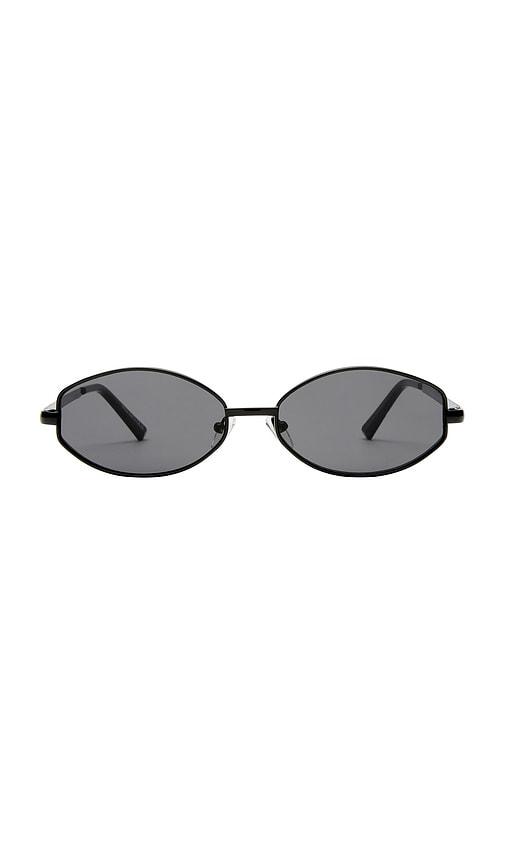 aire objective sunglasses in black.