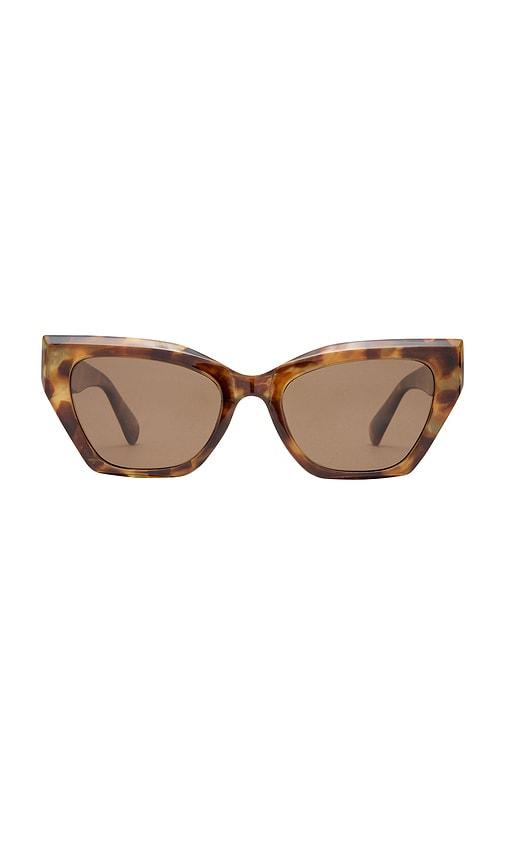 aire persei sunglasses in brown.