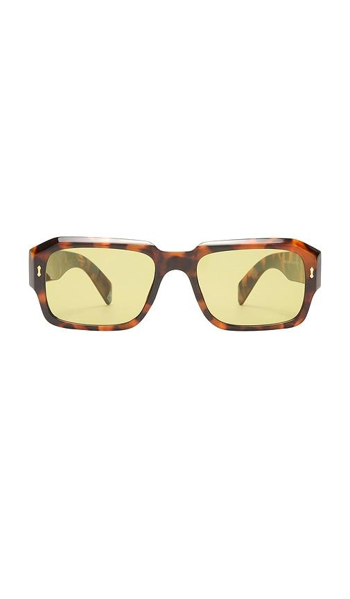 aire pluto sunglasses in brown.