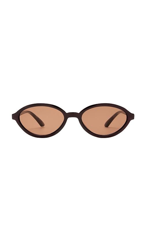 aire pyxis sunglasses in brown.