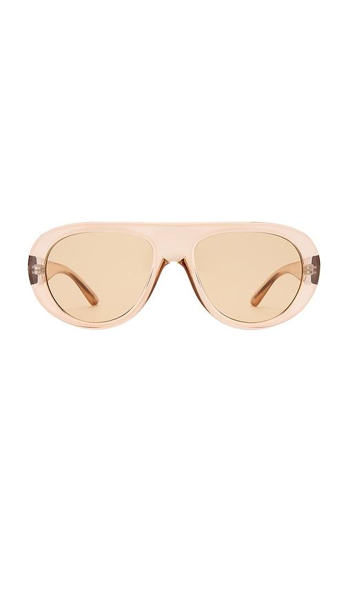 aire satellite sunglasses in tan.