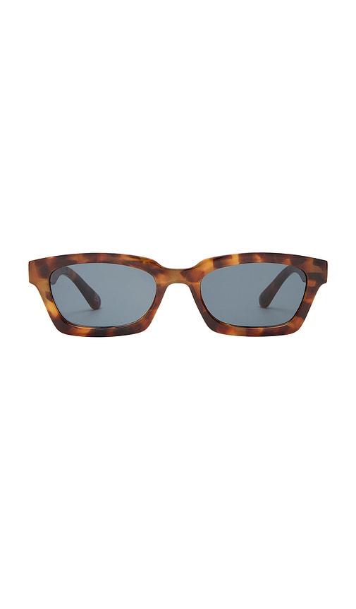 aire sculptor sunglasses in brown.