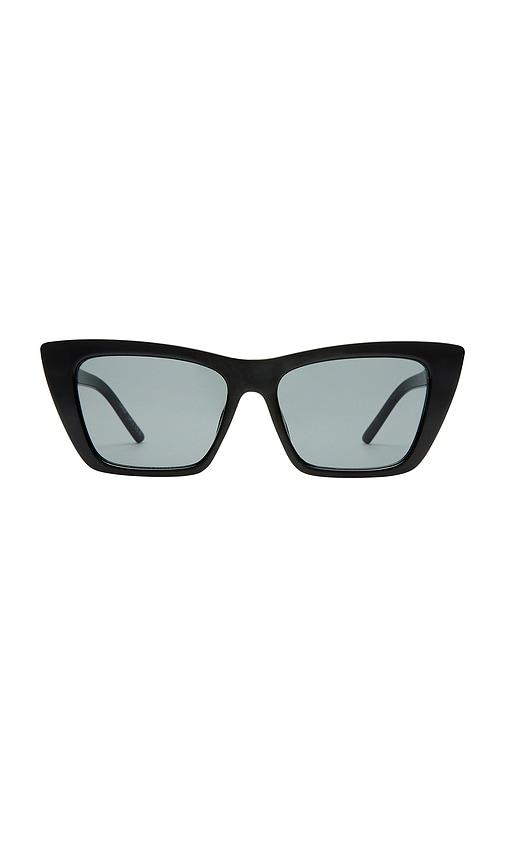 aire solstice sunglasses in black.