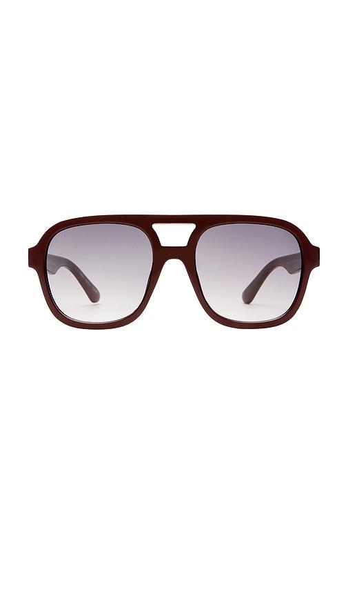 aire whirlpool sunglasses in burgundy.