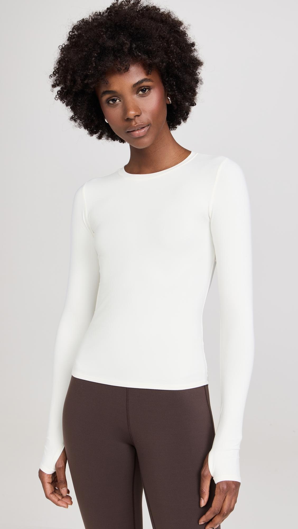 airweight lite long sleeve waist length tee