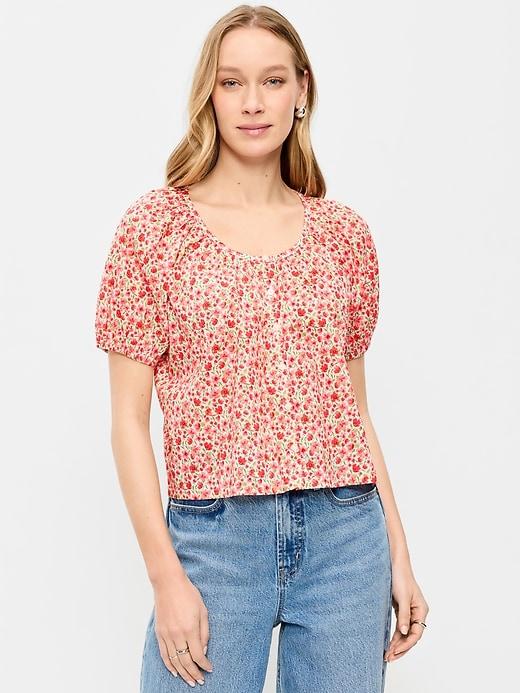 airy button-down top