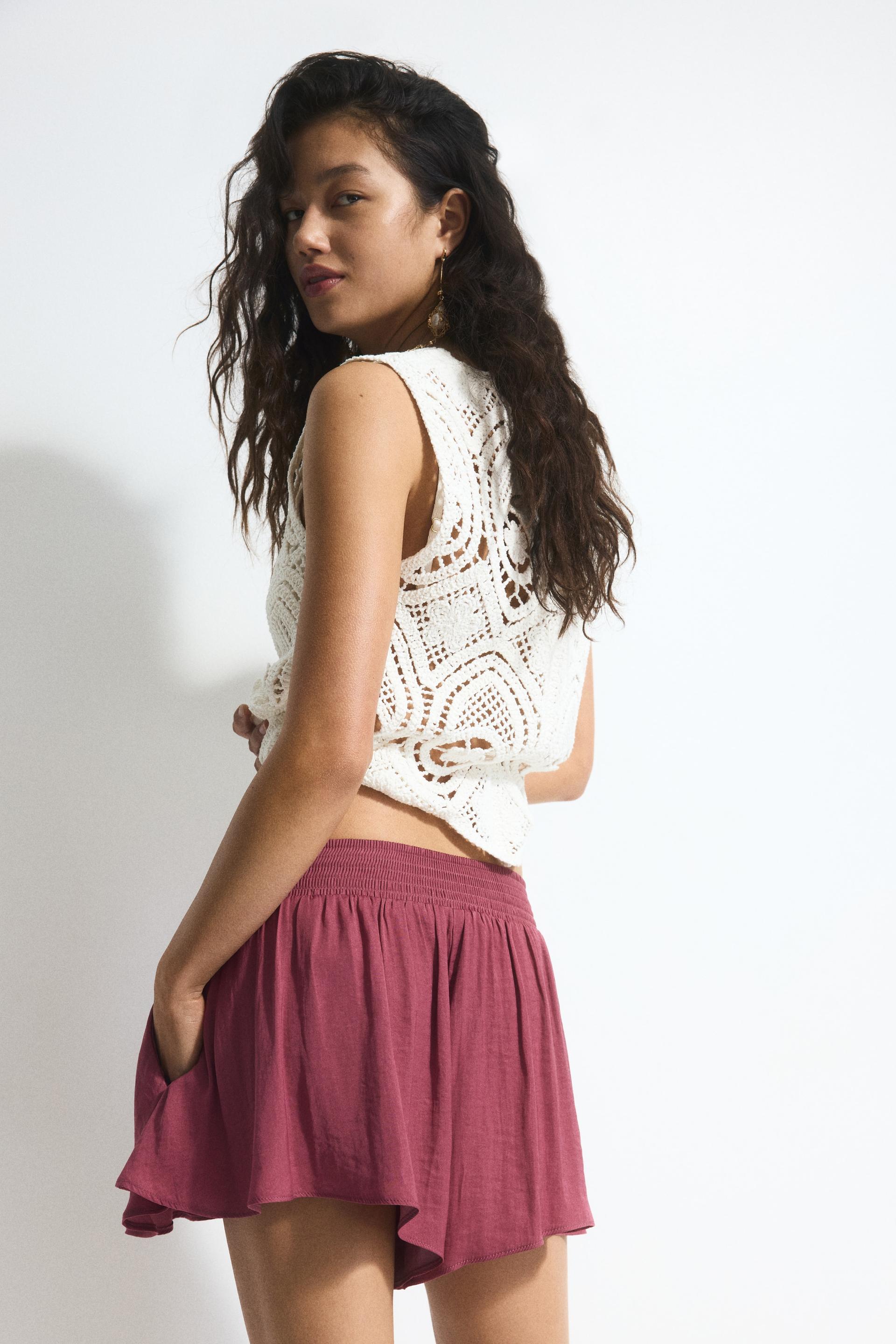 airy drawstring shorts