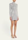 aisling embellished mock-neck mini dress