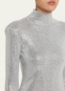 aisling embellished mock-neck mini dress