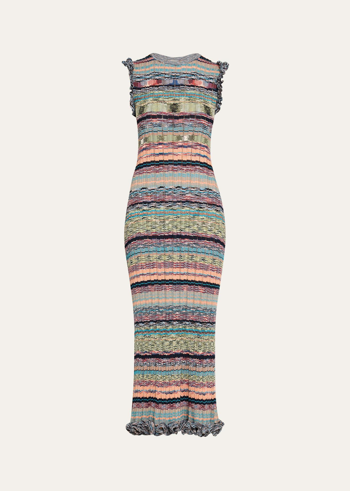 ajak sleeveless knit midi dress