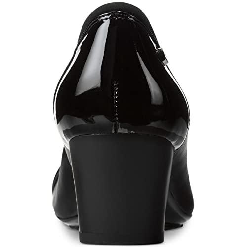 ak anne klein sport women's guardian leather dress pump, black, 10 m us
