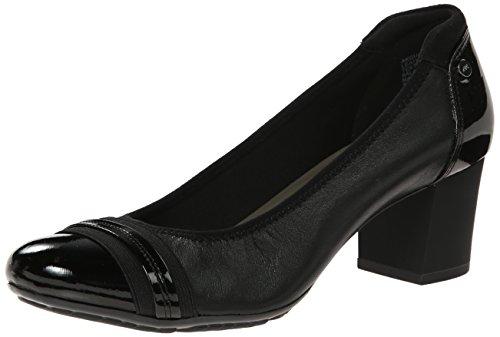 ak anne klein sport women's guardian leather dress pump, black, 10 m us