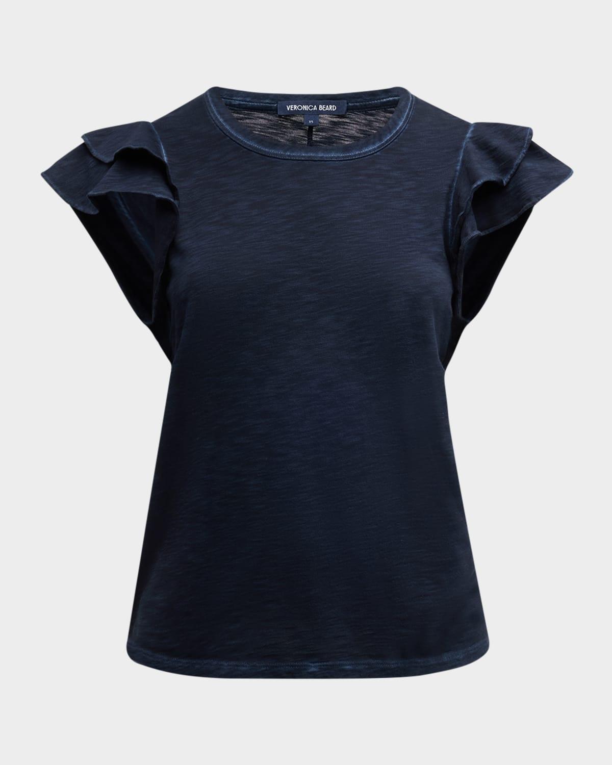 akeela ruffle sleeve tee
