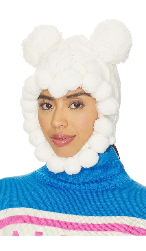 aknvas millie knit hat in cream.