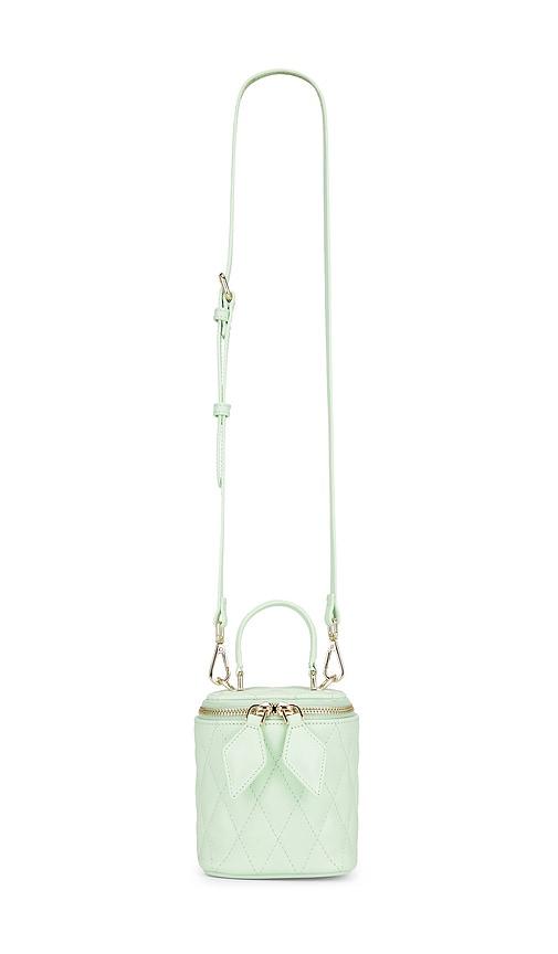 aknvas x revolve luca mini quilted bag in green.