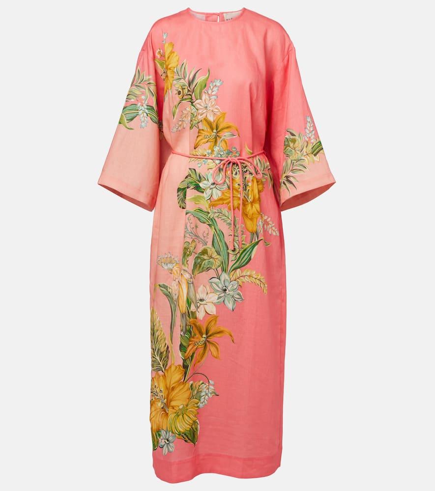 alémais anika floral maxi dress