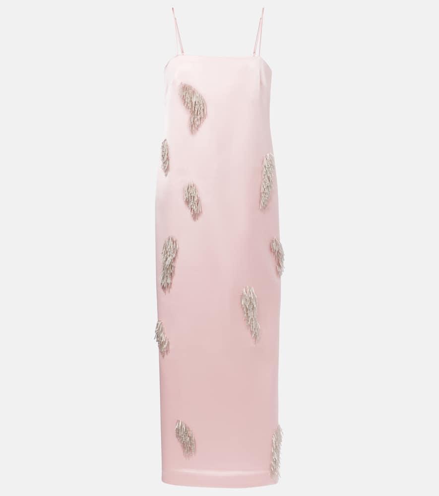 alémais cindy embellished satin slip dress