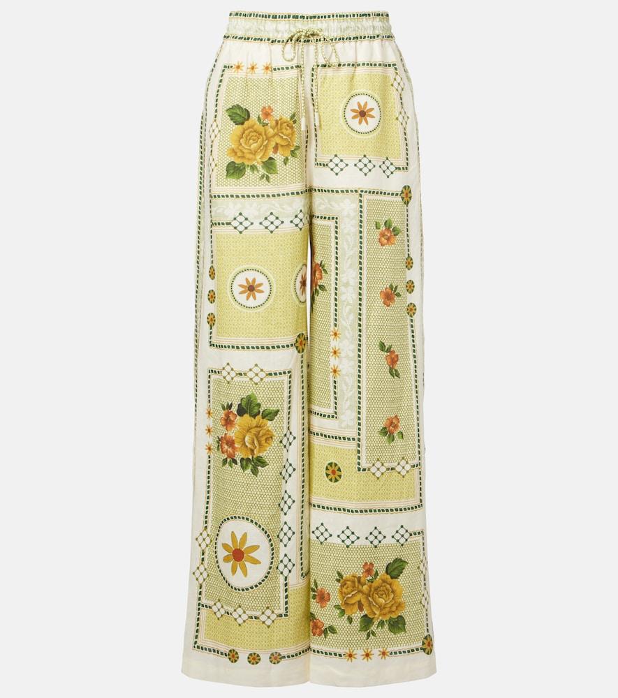 alémais dixie printed linen wide