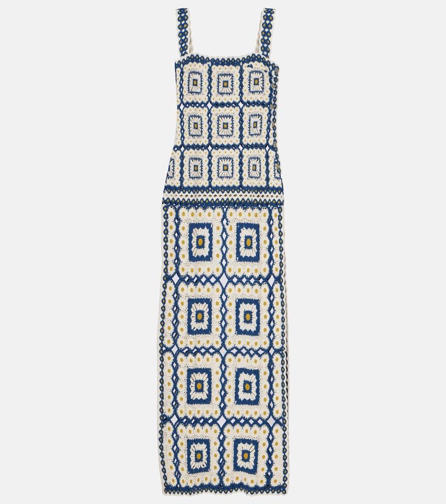 alémais dolly crochet cotton maxi dress
