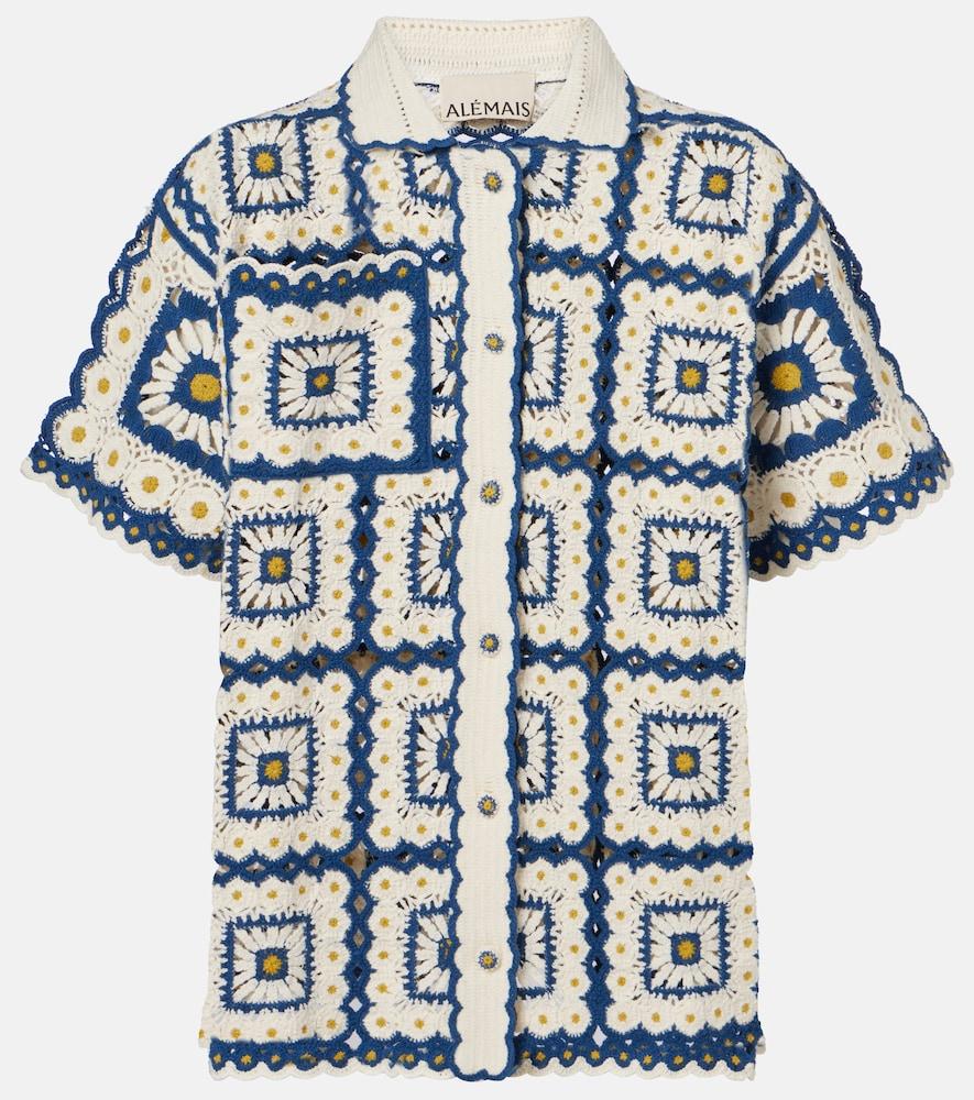 alémais dolly crochet cotton shirt