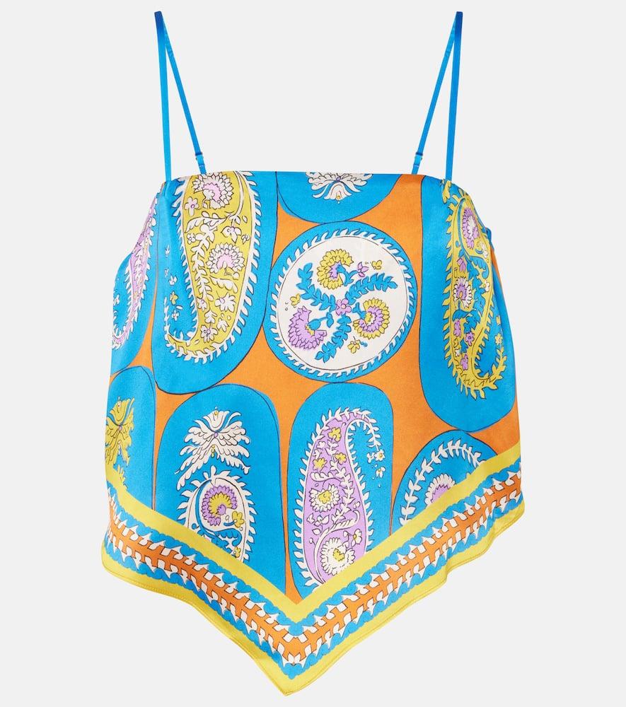 alémais flores printed top