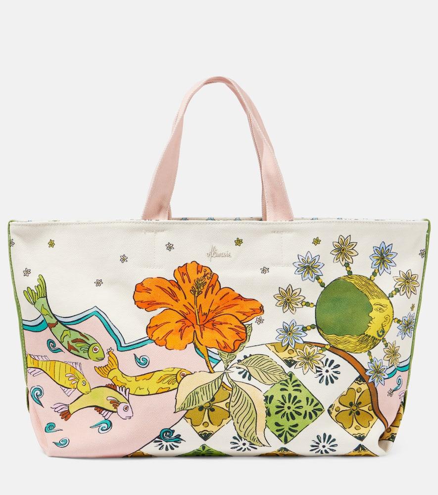 alémais hazel large canvas tote bag