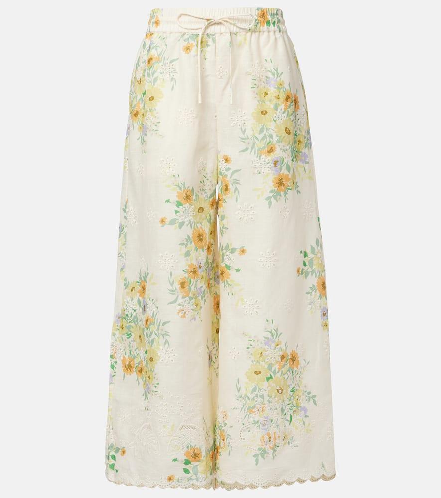 alémais juliette floral linen wide