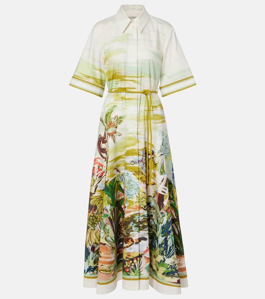 alémais jungle boogie cotton shirt dress