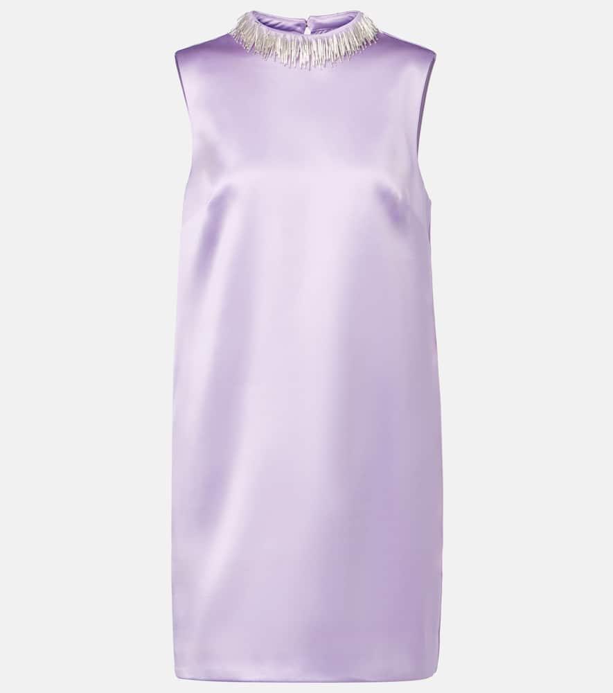 alémais laverne embellished satin minidress