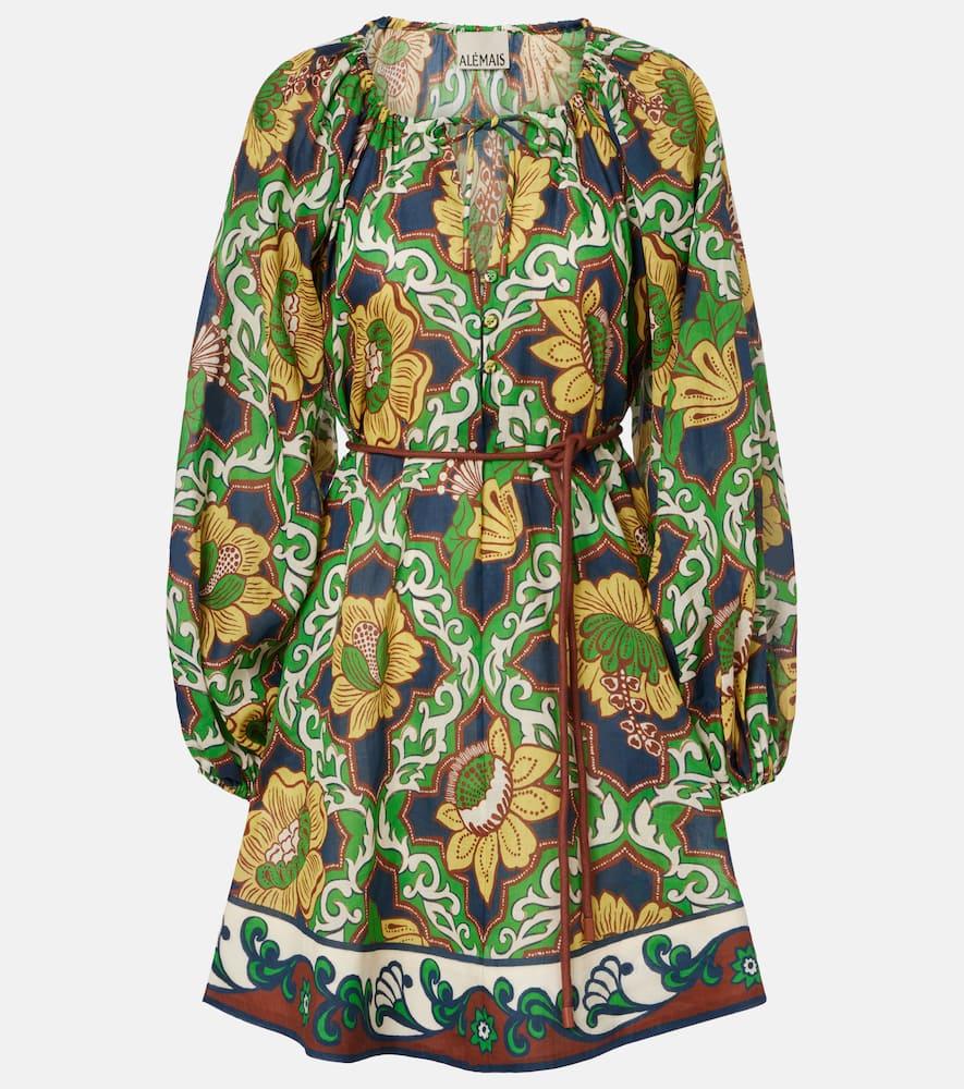 alémais liana printed minidress