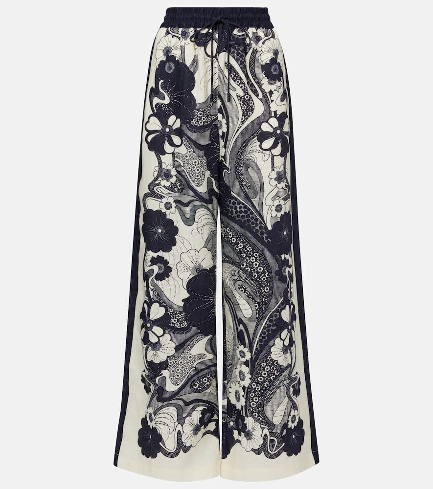 alémais mickey floral linen wide