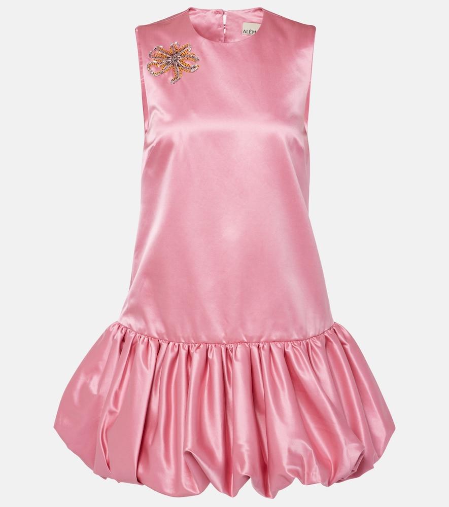 alémais neptuna embellished satin minidress