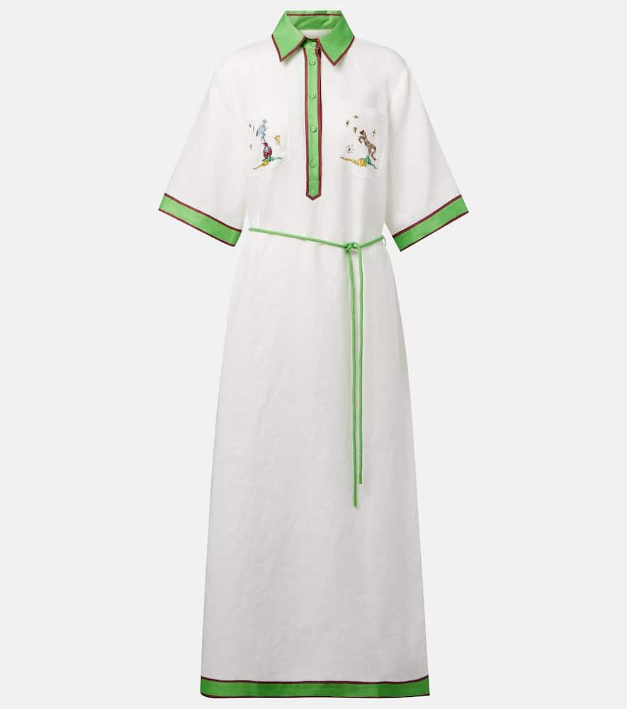 alémais play linen polo dress