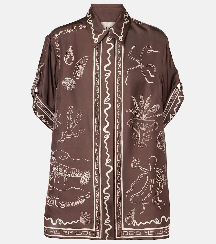 alémais sammy printed silk shirt