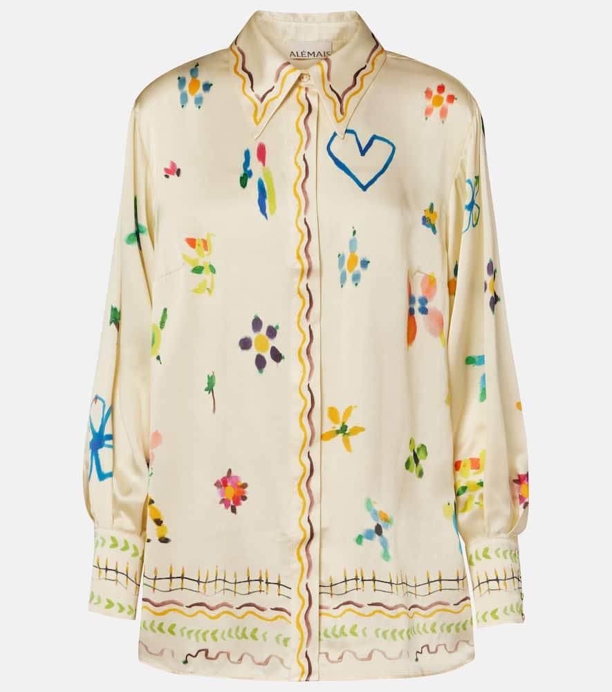 alémais sidi floral silk shirt