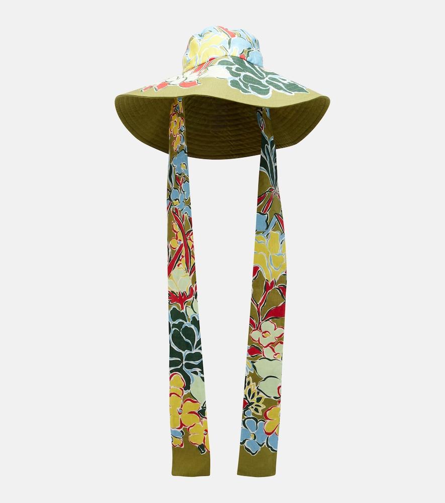 alémais solstice floral cotton sun hat