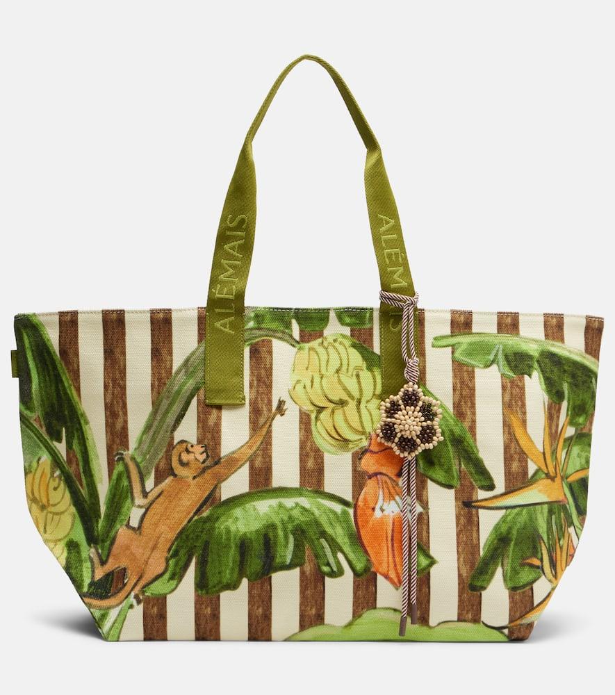 alémais toucan tango large canvas tote bag