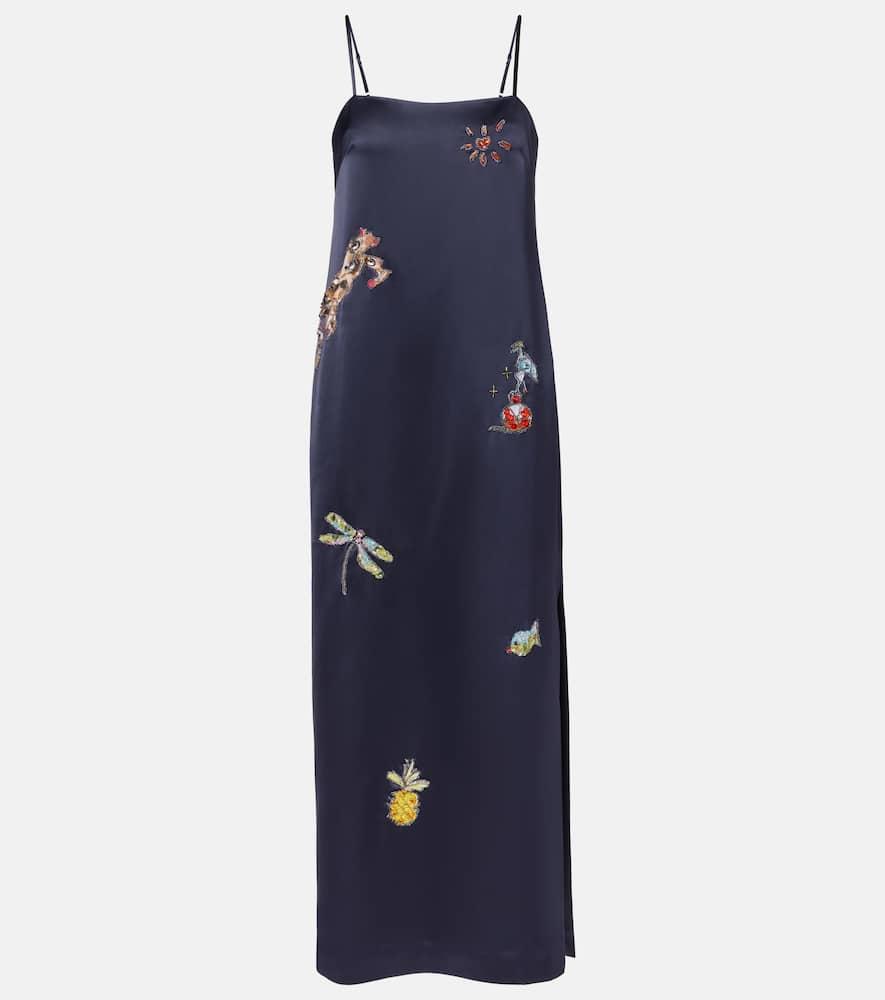 alémais x anouk colantoni fontaine slip midi dress