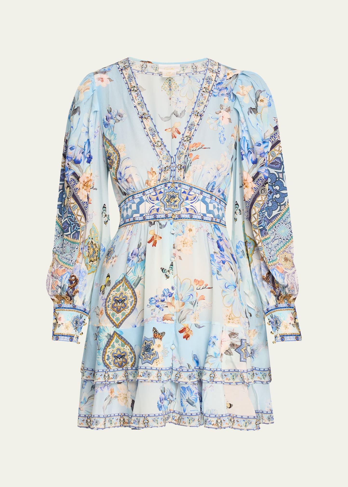 al manial palace memoirs button-front frill dress