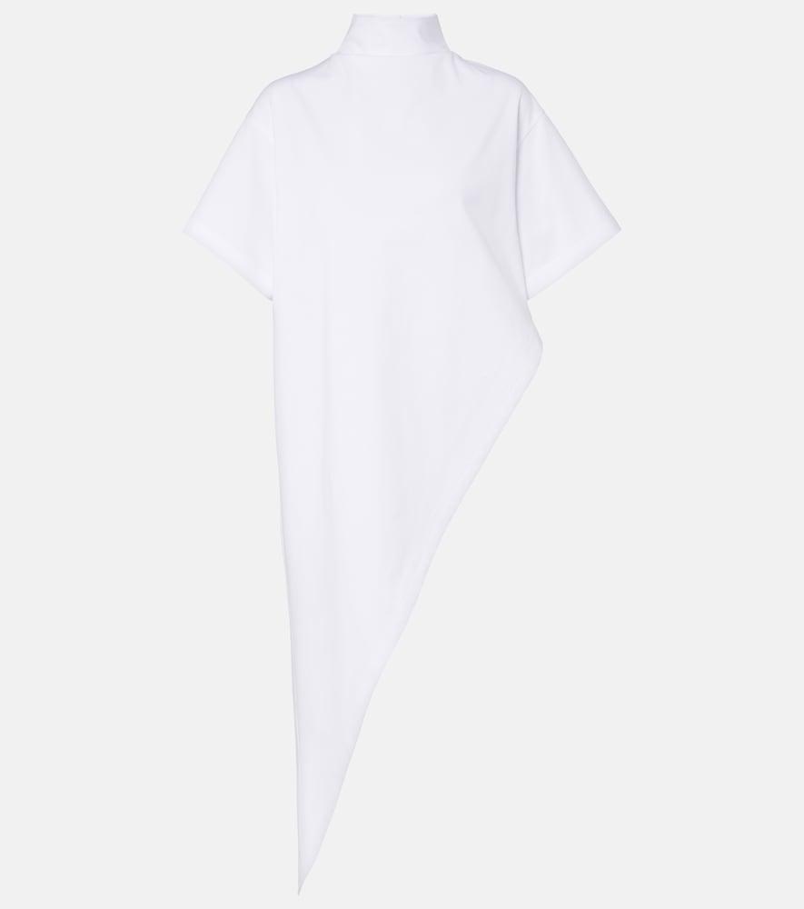 alaïa asymmetric cotton jersey t