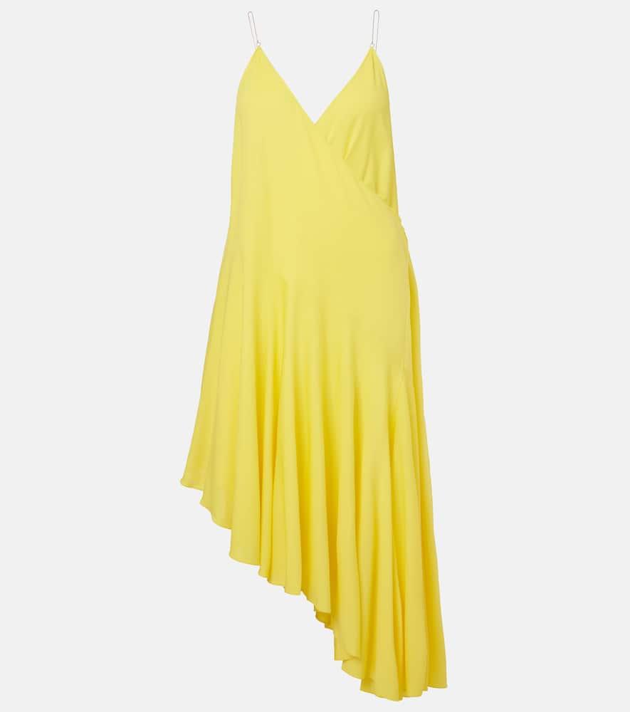 alaïa asymmetric jersey slip dress