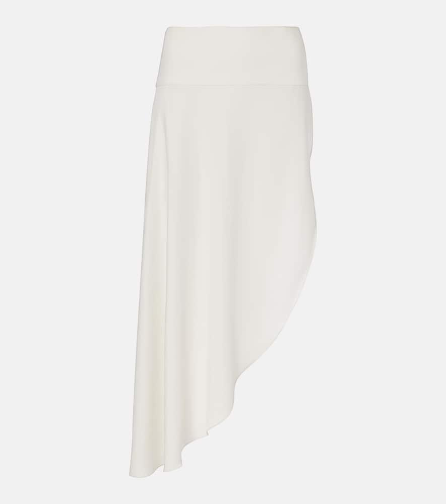 alaïa asymmetric midi skirt