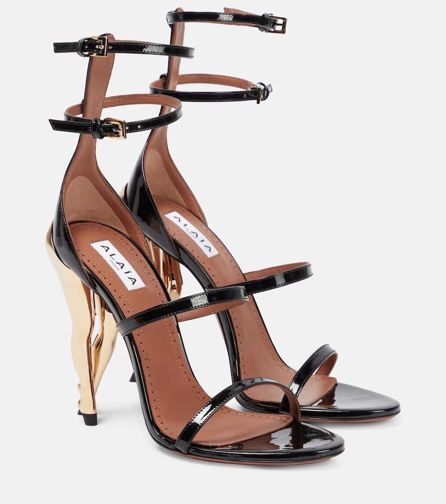 alaïa cabaret patent leather sandals