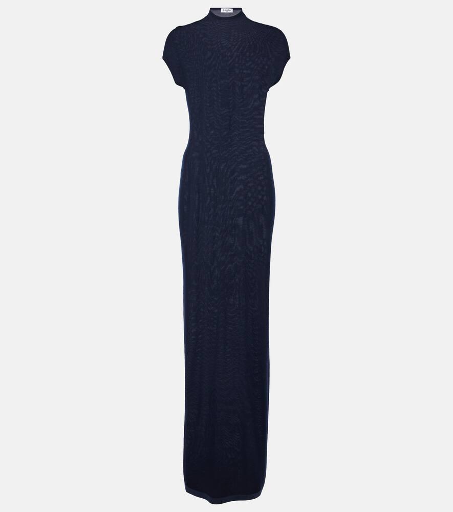alaïa cashmere maxi dress