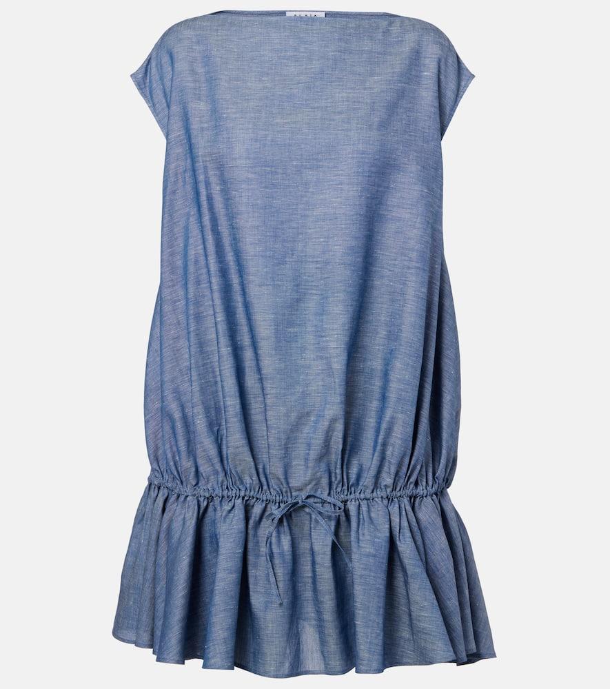 alaïa chambray minidress