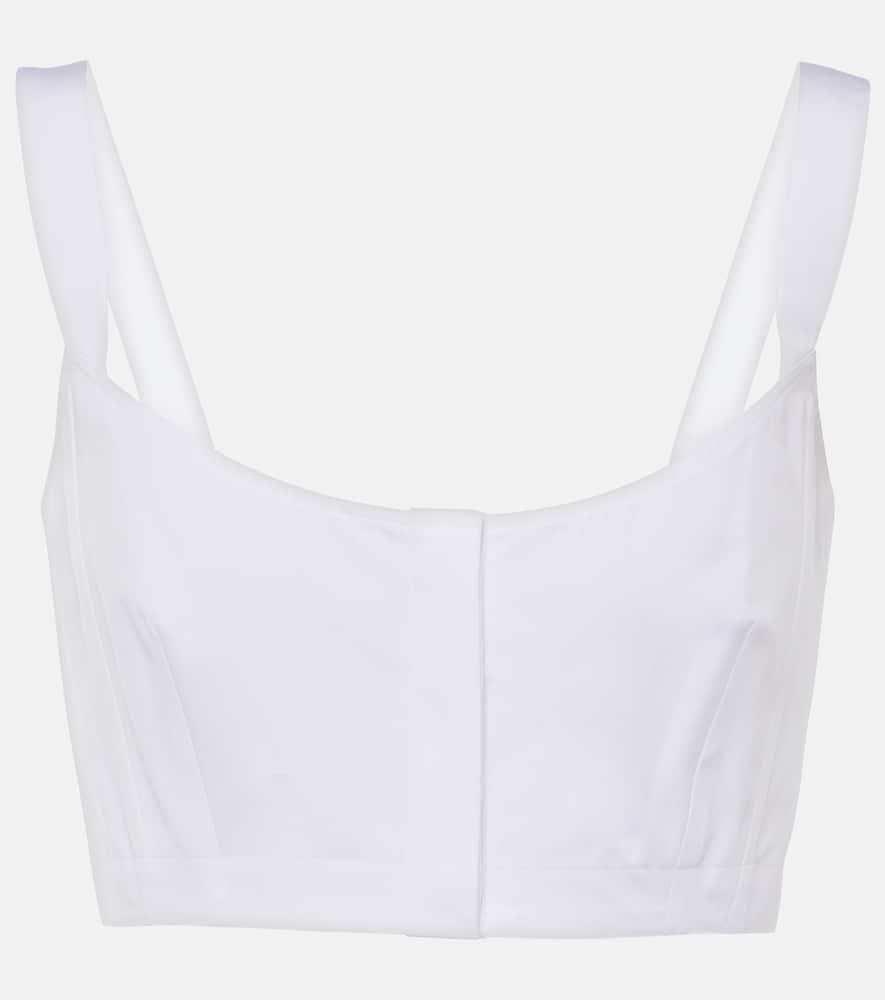 alaïa cotton crop top