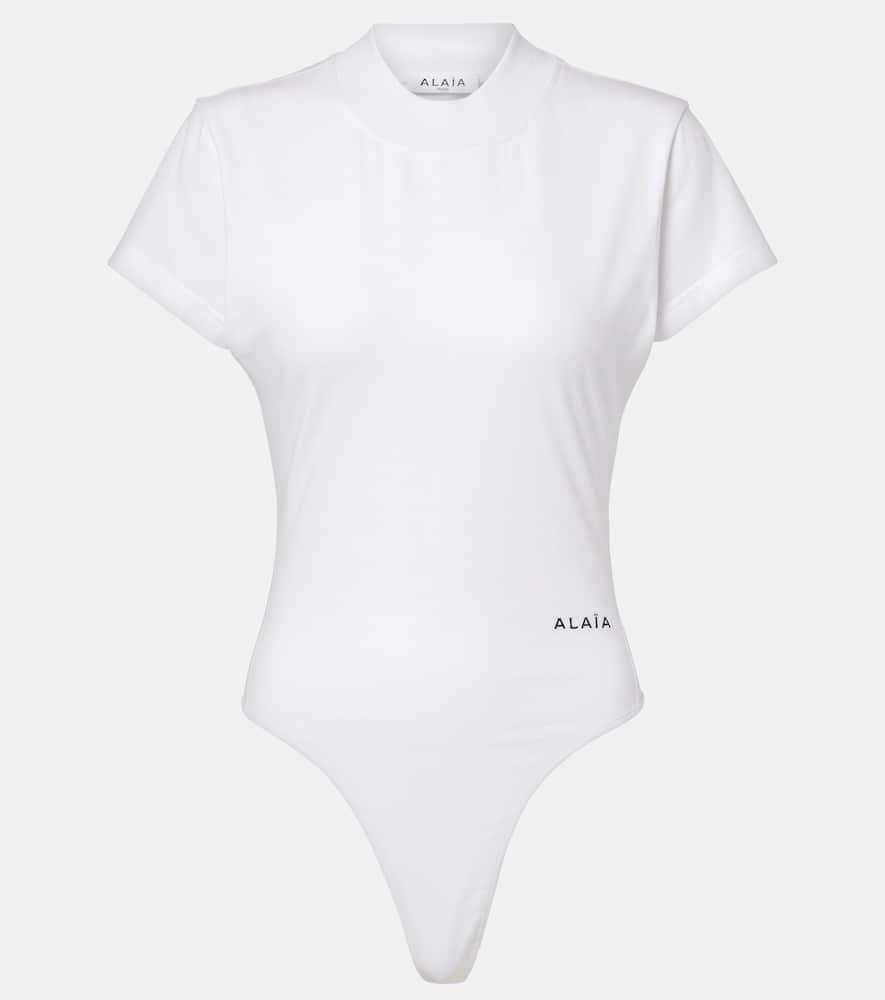 alaïa cotton jersey bodysuit