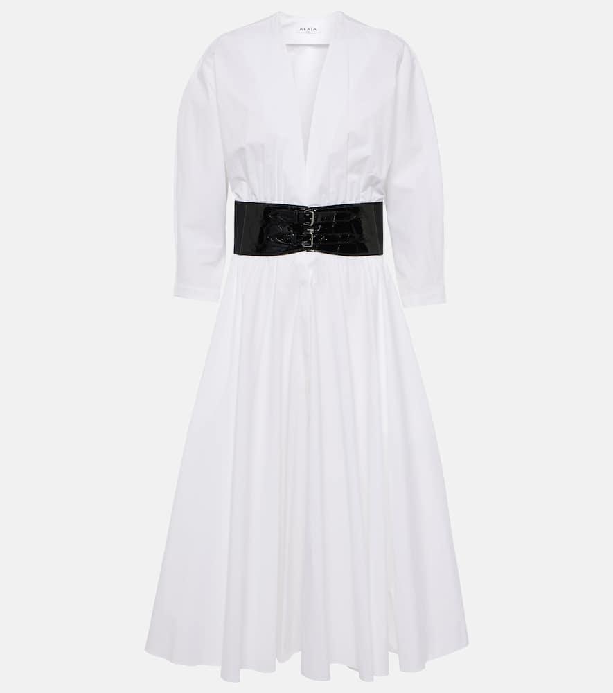alaïa cotton midi dress